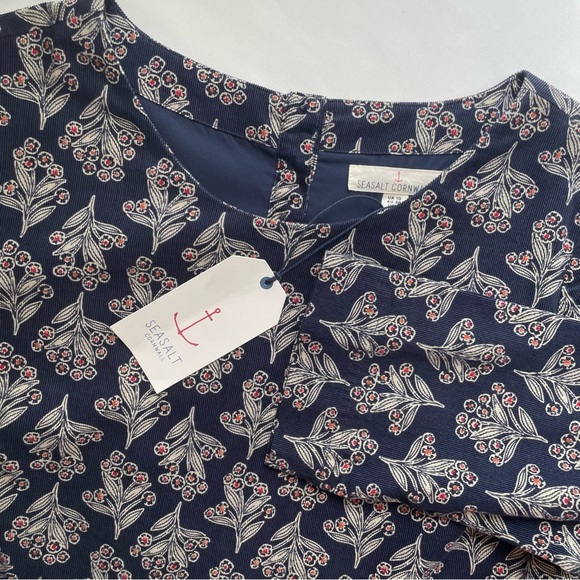 NWT Seasalt Cornwall High Key Needlecord Dress Size 6 Carved Bunch Magpie - Picture 1 of 11